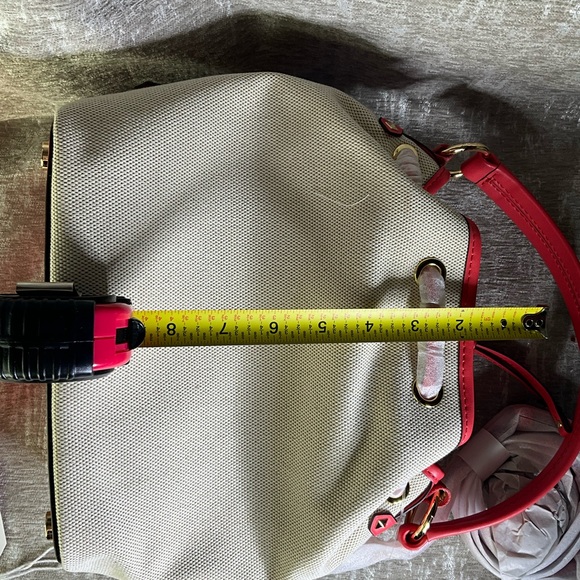 Michael Kors Red and Cream Shoulder Bag - Picture 10 of 10